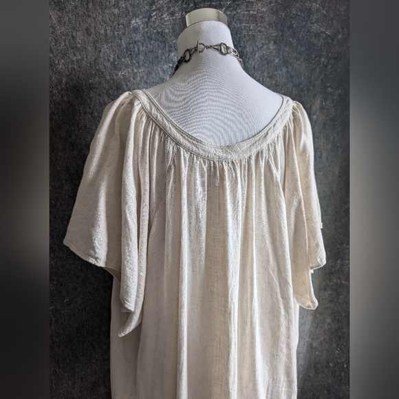 Minimalist Linen-Feel Tunic Dress | Boho Summer Layer - Picture 5 of 6